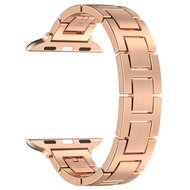 Slim Stainless steel quick-release band (small) - Ros&eacute; goud - Geschikt voor Apple watch 38mm / 40mm&nbsp;/ 41mm / 42mm