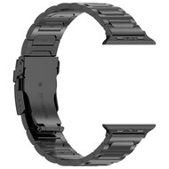 Titanium H-type schakelband  - Zwart - Geschikt voor Apple Watch 38mm / 40mm / 41mm / 42mm