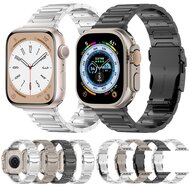 Titanium H-type schakelband  - Zwart - Geschikt voor Apple Watch 38mm / 40mm / 41mm / 42mm