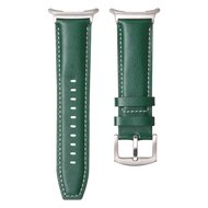 Premium leren bandje - Groen - Samsung Galaxy Watch Ultra bandjes - 47mm
