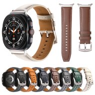 Premium leren bandje - Lichtbruin - Samsung Galaxy Watch Ultra bandjes - 47mm