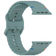 Wave sportband - Dennegroen - Geschikt voor Apple Watch 38mm / 40mm / 41mm / 42mm