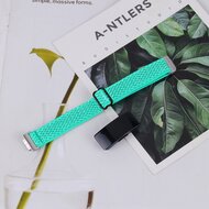 Fitbit Inspire 3 - Elastische solo loop nylon bandje - Turquoise