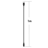 Oplader / Oplaadkabel - Geschikt voor Huawei Watch Fit 4 / 3 / 2 / 1 / Fit New / Fit Mini - Huawei Honor Band - Huawei Band 9 / 8 / 7 / 6 - USB-C aansluiting - 1 meter - Zwart