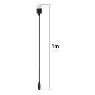 Oplader / Oplaadkabel - Geschikt voor Huawei Watch Fit 4 / 3 / 2 / 1 / Fit New / Fit Mini - Huawei Honor Band - Huawei Band 9 / 8 / 7 / 6 - USB aansluiting - 1 meter - Zwart