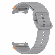 Wave Sportband met aansluitknop - Donkergrijs -  Samsung Galaxy Watch 6 - 40mm &amp; 44mm