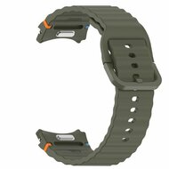 Wave Sportband met aansluitknop - Donkergroen -  Samsung Galaxy Watch 6 - 40mm &amp; 44mm
