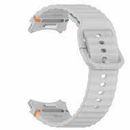 Wave Sportband met aansluitknop - Grijs -  Samsung Galaxy Watch 4 - 40mm &amp; 44mm