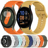 Wave Sportband met aansluitknop - Lichtroze -  Samsung Galaxy Watch 4 Classic - 42mm &amp; 46mm