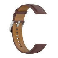 Garmin Vivoactive 4 / 4L - Luxe leren bandje - Donkerbruin
