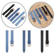 Leren denim bandje - Zwart - Garmin Lily 2