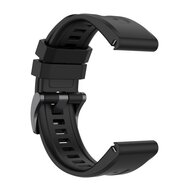 Siliconen sportbandje - Zwart - Garmin Fenix 7X / 6X / 5X
