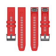 Siliconen sportbandje - Rood - Garmin Fenix 7X / 6X / 5X