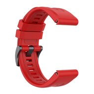 Siliconen sportbandje - Rood - Garmin Fenix 7X / 6X / 5X
