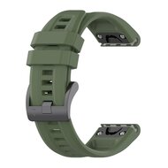 Siliconen sportbandje - Leger groen - Garmin Fenix 7X / 6X / 5X
