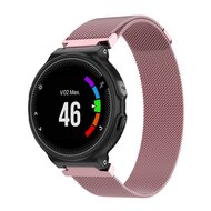 Garmin Forerunner 220 / 230 / 235 / 620 / 630 / 735 (XT) - Milanese bandje - Large - Ros&eacute; goud