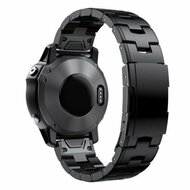 Titanium schakelband - Zwart - Garmin Approach S60 &amp; S62 / Instinct / Instinct 2 (Solar)