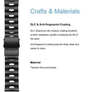 Titanium schakelband - Zwart - Garmin Epix Gen 2 (47mm) / MARQ / Quatix 7 / 6 / 5