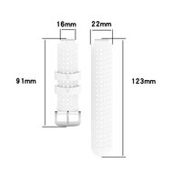 Siliconen Dot Pattern bandje - Zwart + grijs - Garmin Forerunner 220 / 230 / 235 / 620 / 630 / 735 (XT)