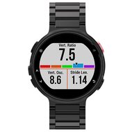 Stalen schakelband - Zwart - Garmin Forerunner 220 / 230 / 235 / 620 / 630 / 735 (XT)