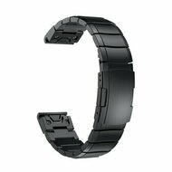 Stainless steel schakelband - Zwart - Garmin Tactix 8 - 47mm