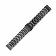 Stalen schakelband - Zwart - Garmin Tactix 8 - 51mm