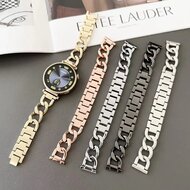 Garmin Venu 3s / Vivoactive 4s / Venu 2s / Vivomove 3s / Forerunner 255s - Metalen ketting band - Ros&eacute; goud