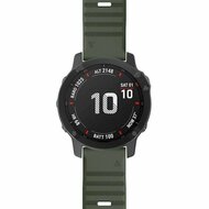 Siliconen bandje - Leger groen - Garmin Instinct 3 / Instinct E - 45mm