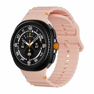 Classic Wave siliconen band - Roze - Samsung Galaxy Watch 8 Classic - 46mm