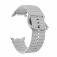 Classic Wave siliconen band - Grijs - Samsung Galaxy Watch 8 Classic - 46mm