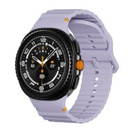 Classic Wave siliconen band - Paars - Samsung Galaxy Watch 8 - 40mm / 44mm