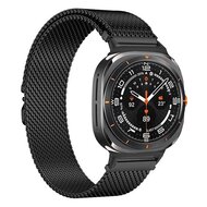 Milanese band met parachute sluiting - Zwart - Samsung Galaxy Watch 8 - 40mm / 44mm