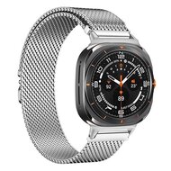 Milanese band met parachute sluiting - Zilver - Samsung Galaxy Watch 8 - 40mm / 44mm