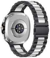 Stalen schakelband - Zwart met zilver - Samsung Galaxy Watch 8 - 40mm / 44mm