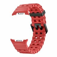 Marine siliconen band - Rood - Samsung Galaxy Watch 8 Classic - 46mm