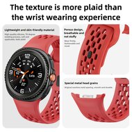 Ultimate sport edition band - Rood - Samsung Galaxy Watch 8 - 40mm / 44mm
