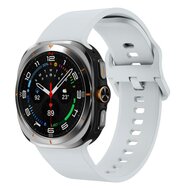 Solid color siliconen band - Lichtgrijs - Samsung Galaxy Watch Ultra - 47mm