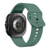 Solid color siliconen band - Groen - Samsung Galaxy Watch Ultra - 47mm