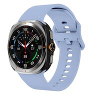 Solid color siliconen band - Pastel blauw - Samsung Galaxy Watch Ultra - 47mm