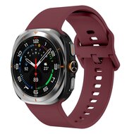 Solid color siliconen band - Bordeaux - Samsung Galaxy Watch Ultra - 47mm