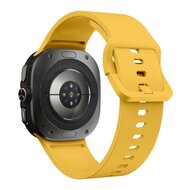 Solid color siliconen band - Geel - Samsung Galaxy Watch Ultra - 47mm