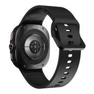 Solid color siliconen band - Zwart - Samsung Galaxy Watch Ultra - 47mm