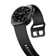 Solid color siliconen band - Zwart - Samsung Galaxy Watch Ultra - 47mm
