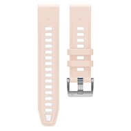 Siliconen bandje - Zalmroze met wit - Garmin Fenix 8 - 43mm