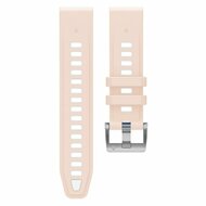 Siliconen bandje - Zalmroze met wit - Garmin Instinct E - 40mm