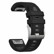 Siliconen bandje - Zwart - Garmin Fenix 7s/6s/5s / Instinct 2s / Epix Pro Gen 2 (42mm)