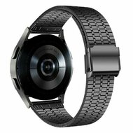 Garmin Forerunner 55 / 165 / 245 / 570 (42mm) / 645 - Stalen bandje - Zwart