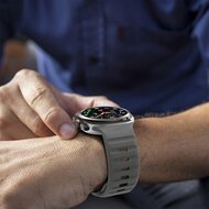 Wave siliconen bandje - Donkergrijs - Samsung Galaxy Watch Ultra 47mm