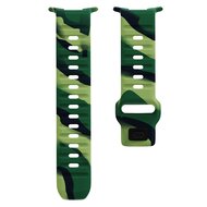 Wave siliconen bandje - Legergroen camouflage - Samsung Galaxy Watch Ultra 47mm