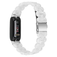 Fitbit Inspire 3 - Resin schakelbandje - Parelmoer wit
